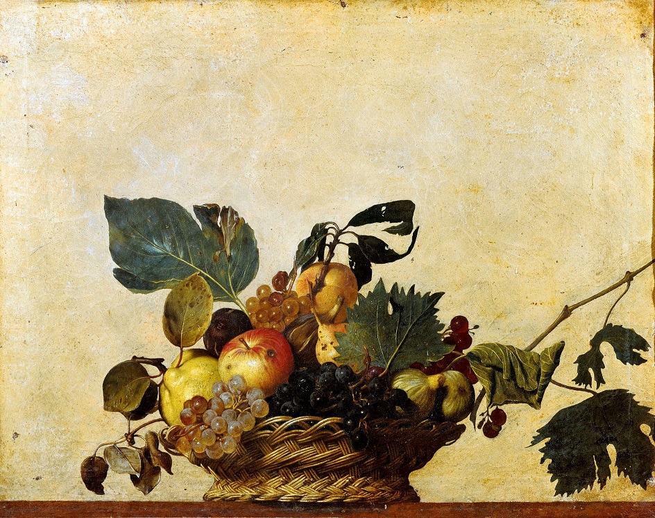 Караваджо. Картина «Корзина с фруктами», 1596