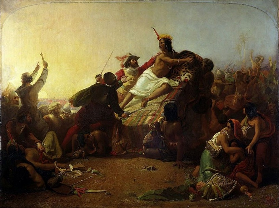 Джон Милле. «Писарро берёт в плен перуанских инков», 1846
