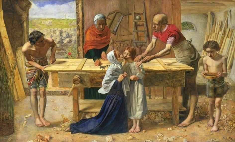 Джон Милле. «Христос в родительском доме», 1850