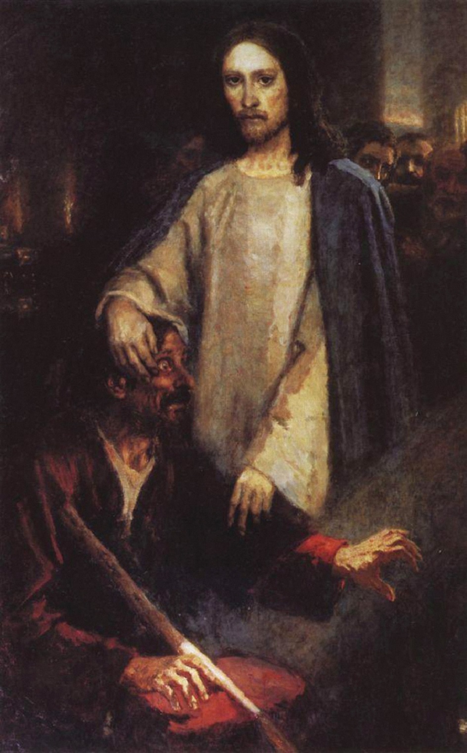 Василий Суриков «Исцеление слепорожденного Иисусом Христом», 1889
