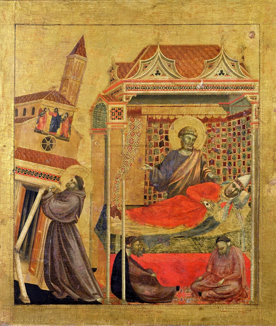 Джотто ди Бондоне. Алтарная картина «Сон Иннокентия III», 1295-1300