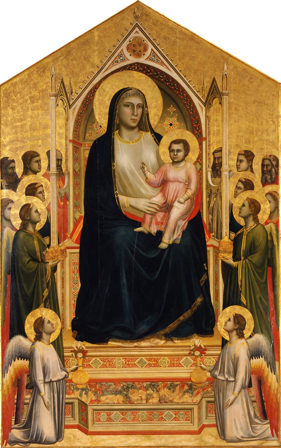 Джотто ди Бондоне. Алтарная картина «Мадонна Оньисанти», около 1310