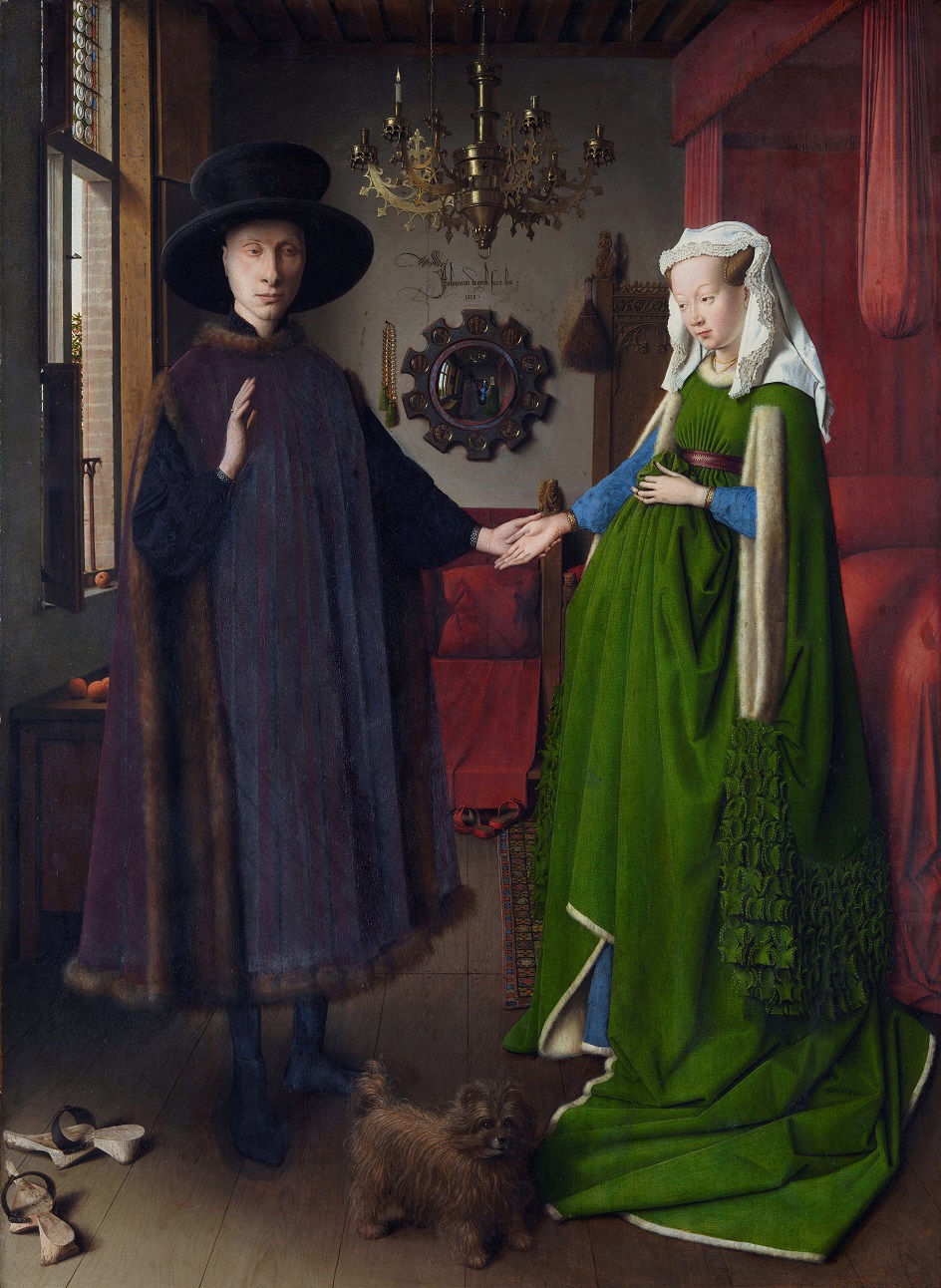 Картина маслом. Ян ван Эйк. Картина «Портрет Арнольфини», 1434
