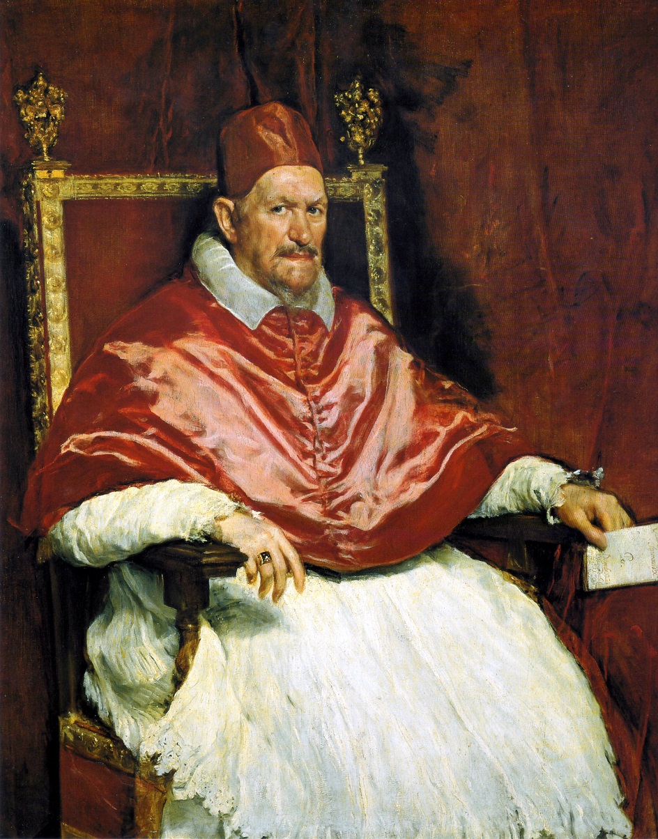 Картина маслом. Рембрандт. Картина «Портрет папы Иннокентия Х», 1650