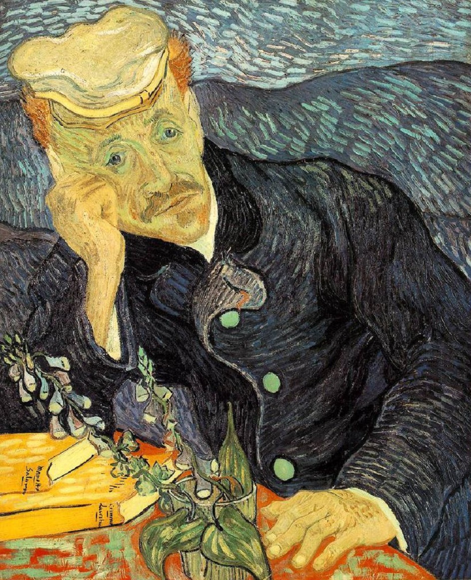 Картина маслом. Винсент ван Гог. Картина «Портрет доктора Гаше», 1890