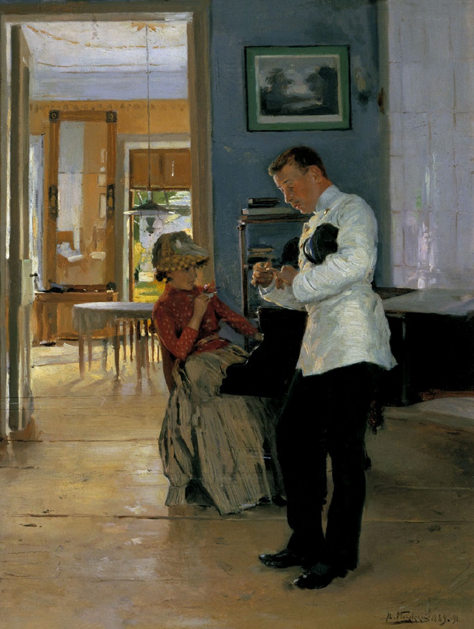 Владимир Маковский. Картина «Объяснение», 1891