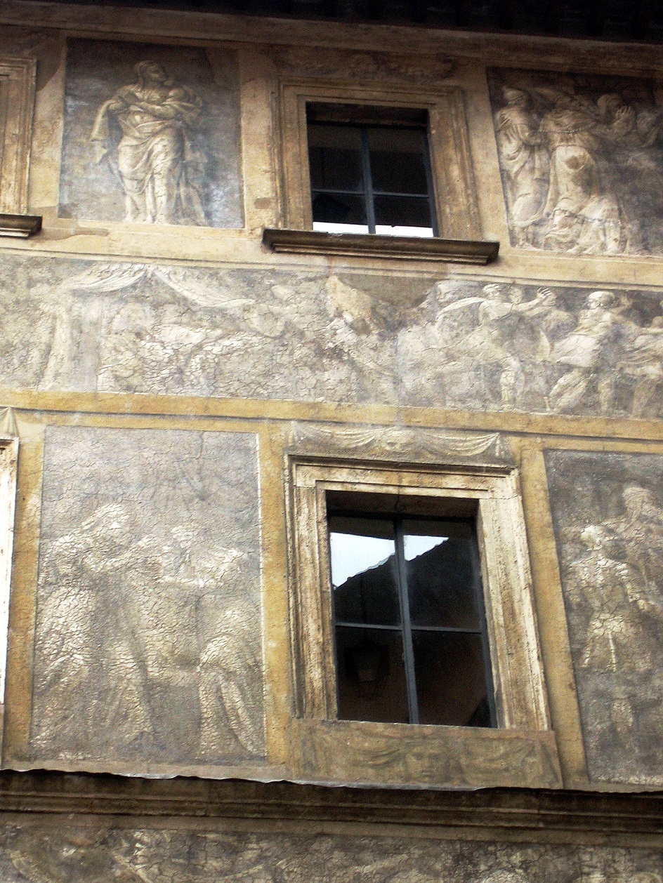Сграффито. Старинное сграффито эпохи Возрождения в Риме, XVI век