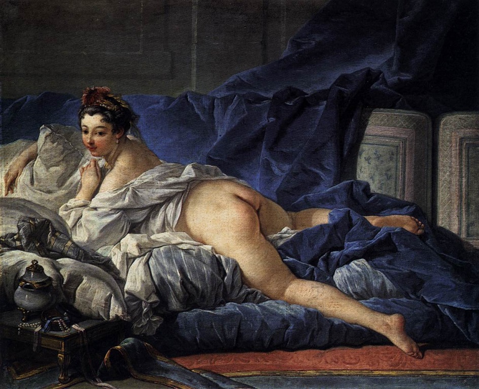 Ню в живописи. Франсуа Буше. «Отдыхающая девушка» (1)