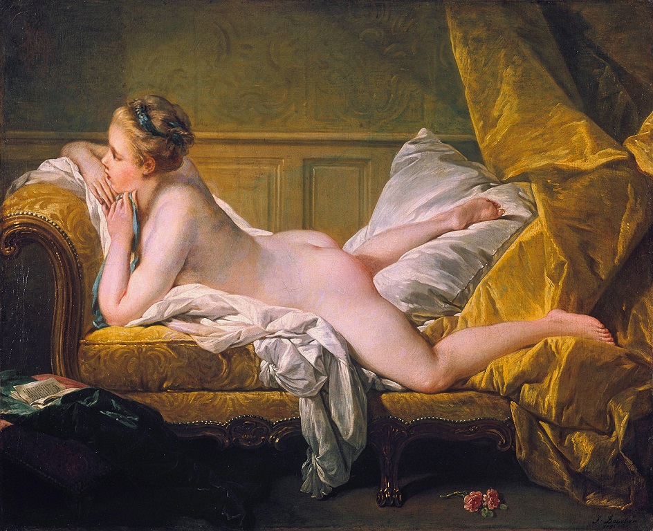 Ню в живописи. Франсуа Буше. «Отдыхающая девушка» (2)