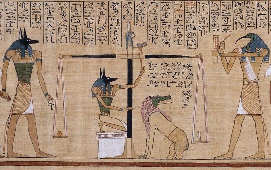 Живопись Древнего Египта. Сцена из «Папируса Хунифера», ок. 1275 г. до н. э.