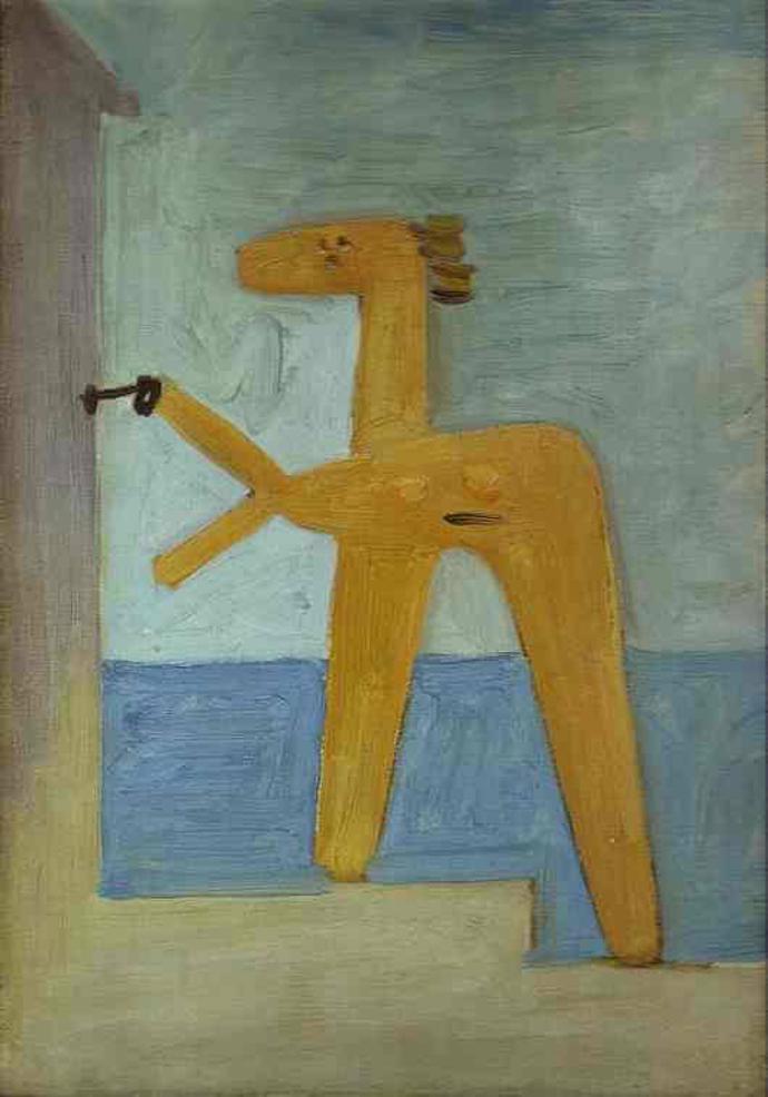 Авангардная живопись. Пикассо. «Купальщица, открывающая дверь кабинки»