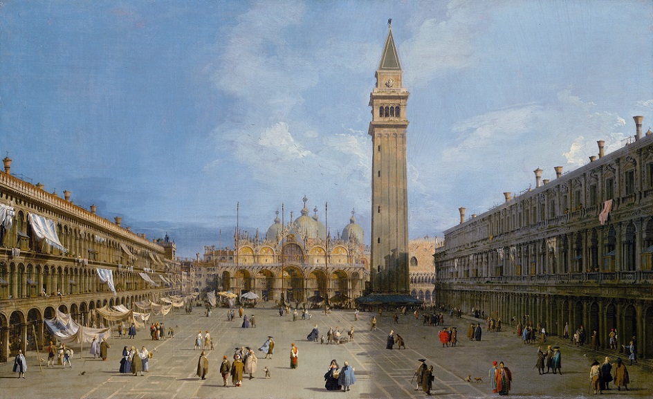 Пейзаж в живописи. Ведута (архитектурный пейзаж). Каналетто. «Площадь Сан-Марко в Венеции»