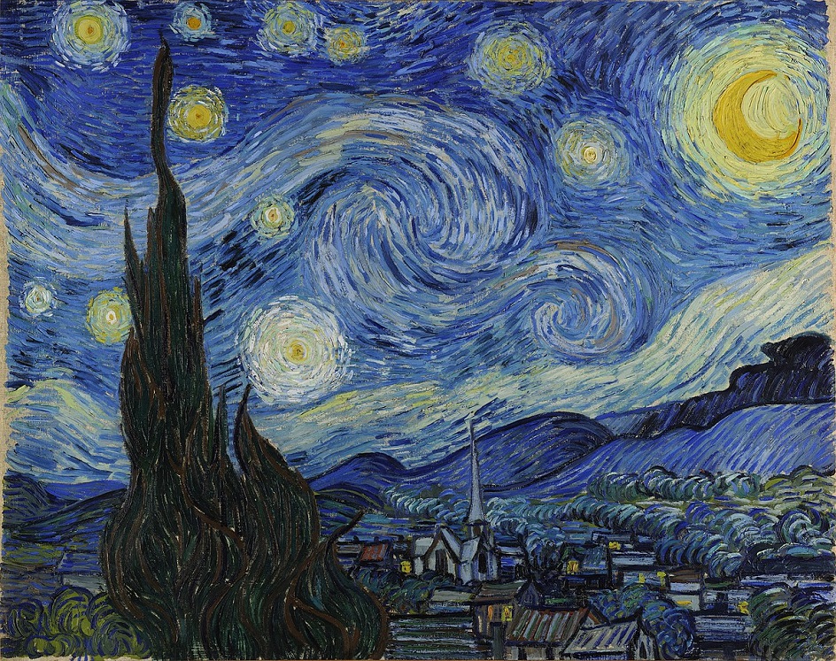 Пейзаж в живописи. Ночной пейзаж. Винсент ван Гог. «Звёздная ночь»
