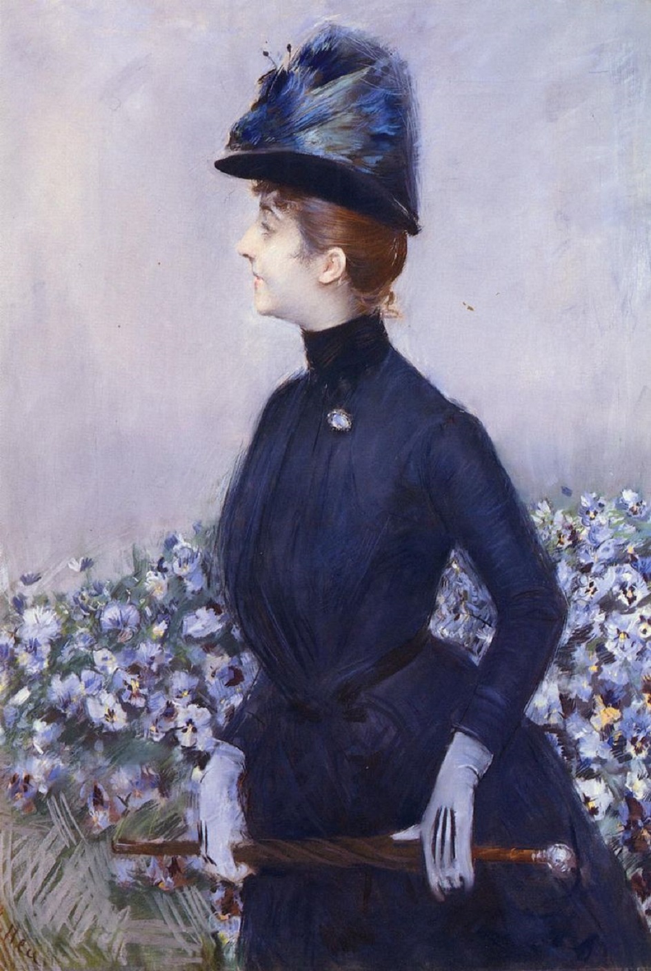 Поль Сезар Эллё. Картина «Дама с цветами», 1910
