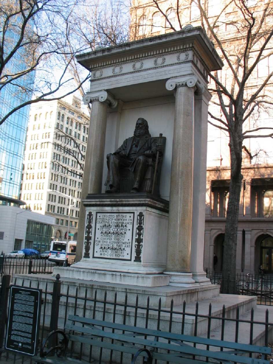 Огастес Сент-Годенс. Памятник Питеру Куперу, 1897
