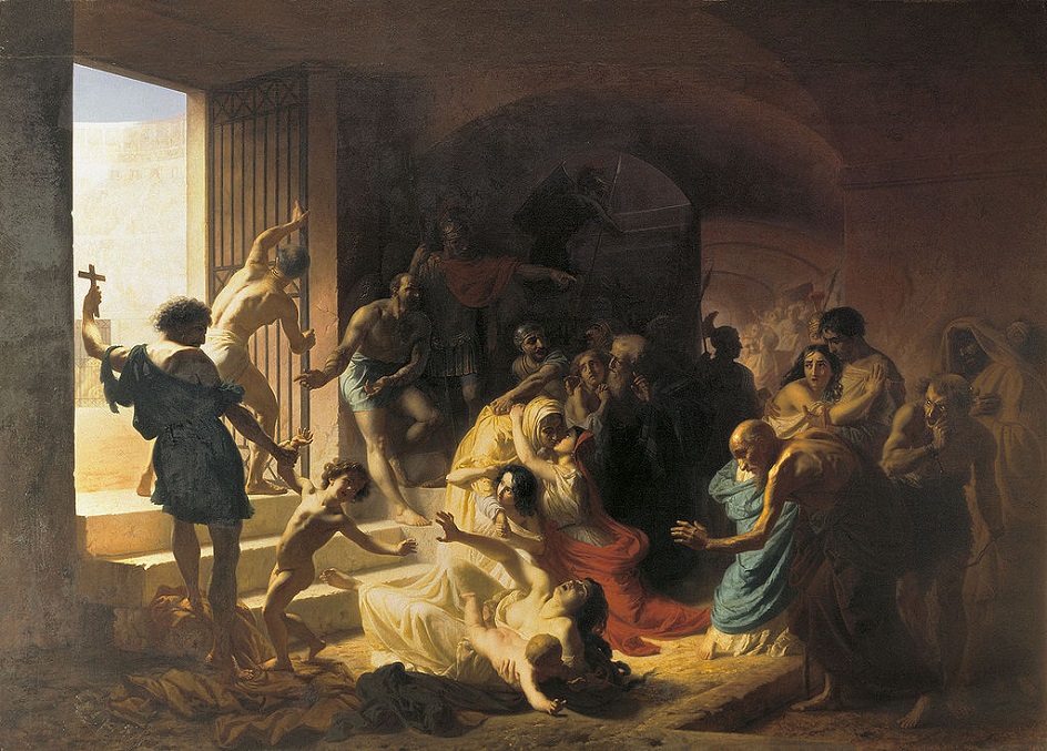Константин Флавицкий. Картина «Христианские мученики в Колизее», 1862
