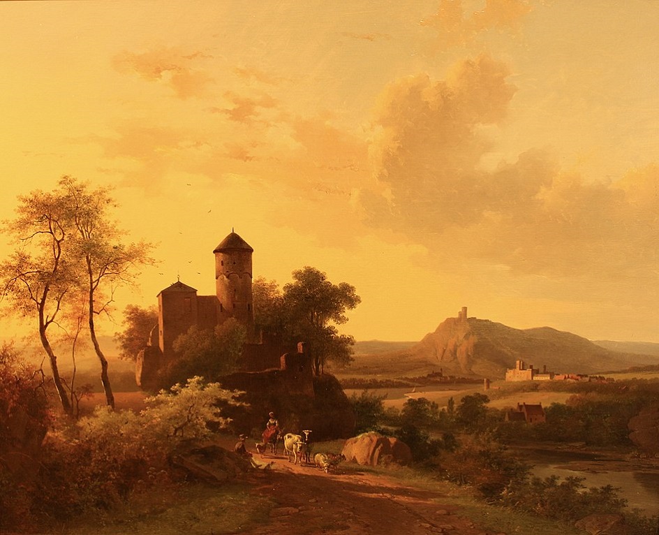 Баренд Корнелис Куккук. Картина «Утро в Тюрингии», 1844
