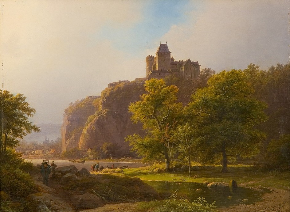 Баренд Корнелис Куккук. Картина «Летний пейзаж с замком», 1845