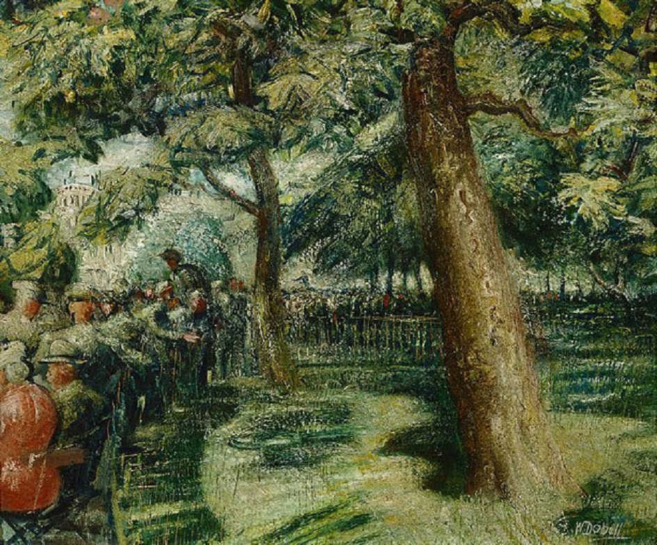 Уильям Добелл. Картина «Ораторы в Гайд-Парке», 1934