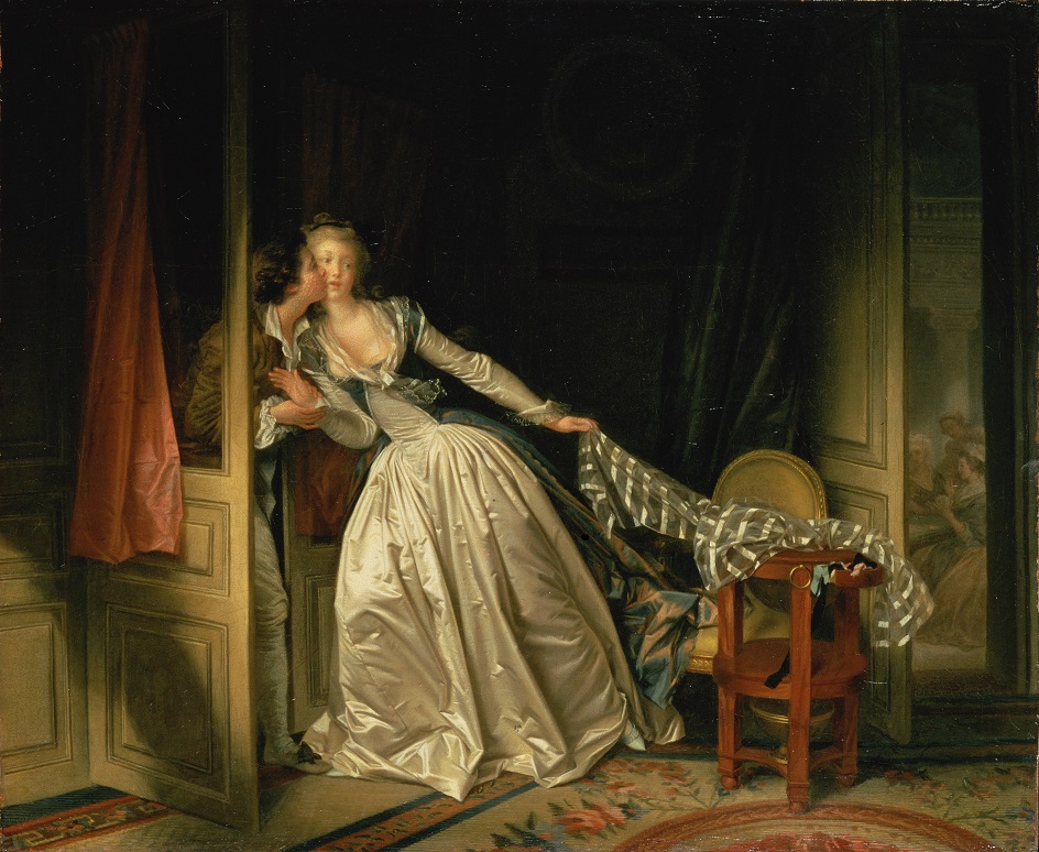 Жан-Оноре Фрагонар. Картина «Поцелуй украдкой», 1787