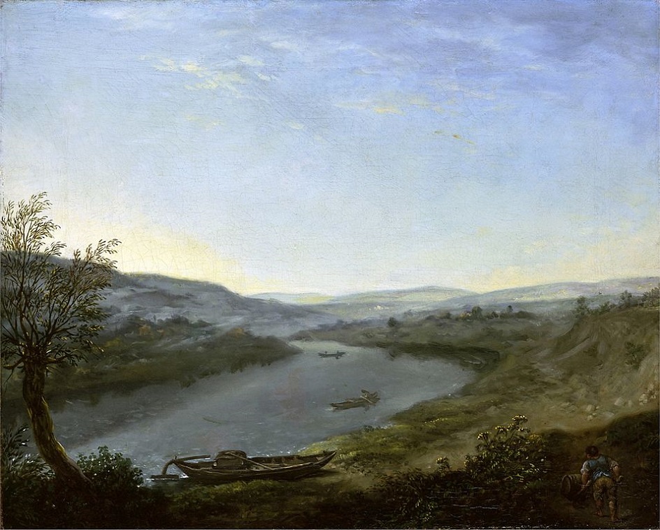 Антон Графф. Картина «Эльба утром около Блаузевица выше Дрездена», 1800