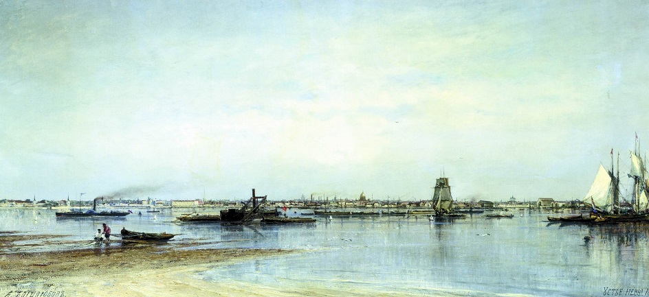 Алексей Боголюбов. Картина «Устье Невы», 1872