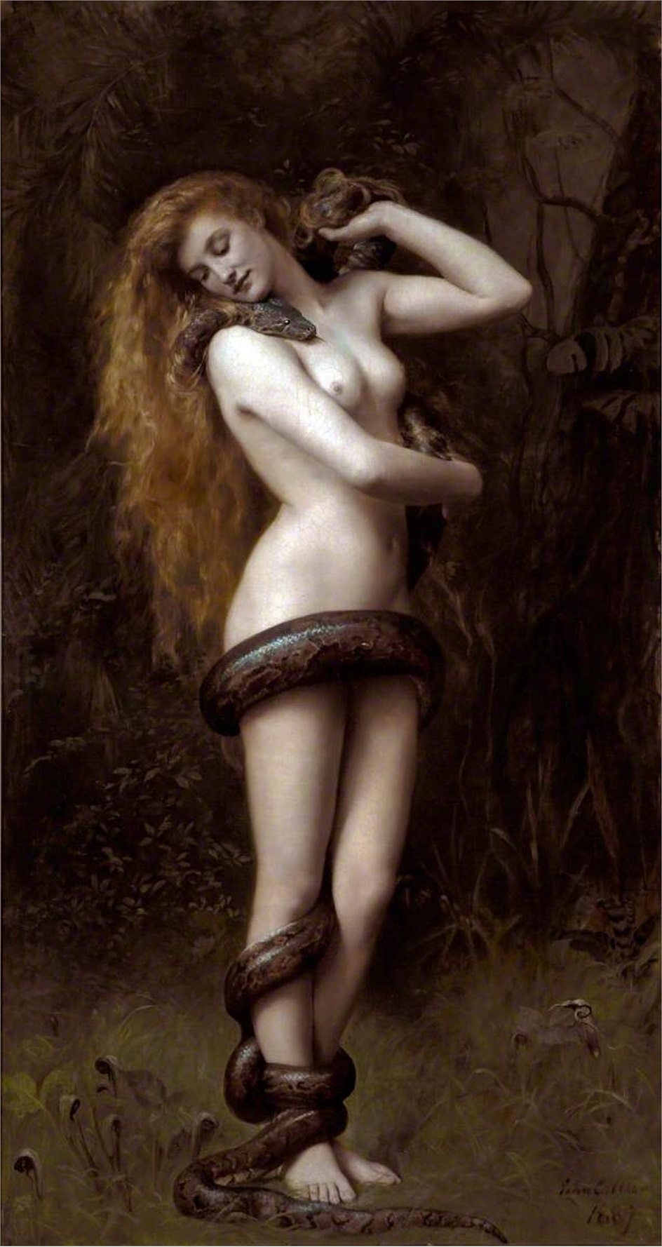 Джон Кольер. Картина «Лилит», 1889
