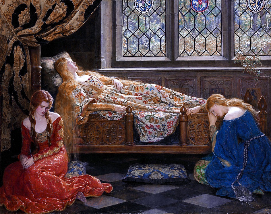 Джон Кольер. Картина «Спящая красавица», 1921