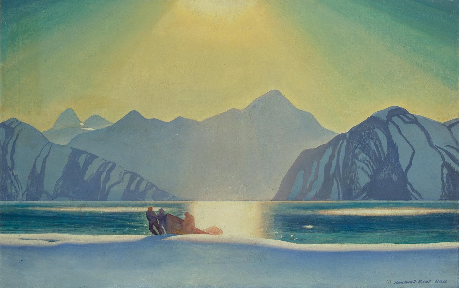 Рокуэлл Кент. Картина «Ослепительное солнце Аляски», 1919