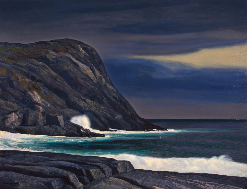 Рокуэлл Кент. Картина «Зарождающийся шторм, остров Монхеган», 1950
