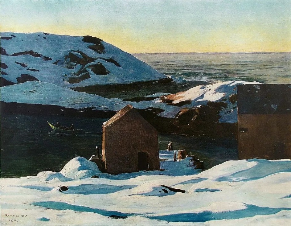 Рокуэлл Кент. Картина «Зима. Остров Монеган», 1907