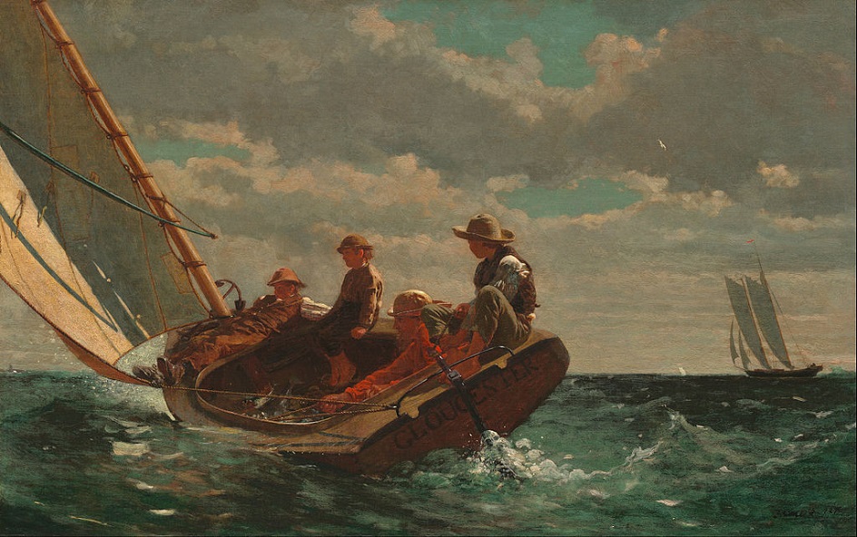 Реализм. Уинслоу Хомер. Картина «Попутный ветер», 1876