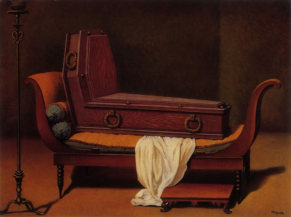 Реализм. Рене Магритт. Картина «Перспектива мадам Рекамье», 1951