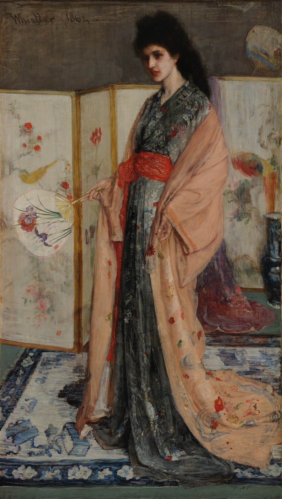 Джеймс Уистлер. Картина «Розовое и серебряное. Принцесса из страны фарфора», 1863