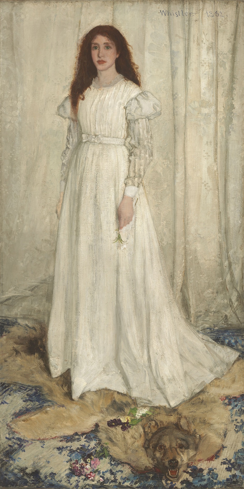 Джеймс Уистлер. Картина «Симфония в белом № 1. Девушка в белом», 1862