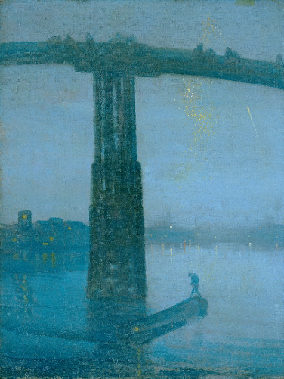 Джеймс Уистлер. Картина «Ноктюрн в синем и золотом. Старый мост в Баттерси», 1872-1875