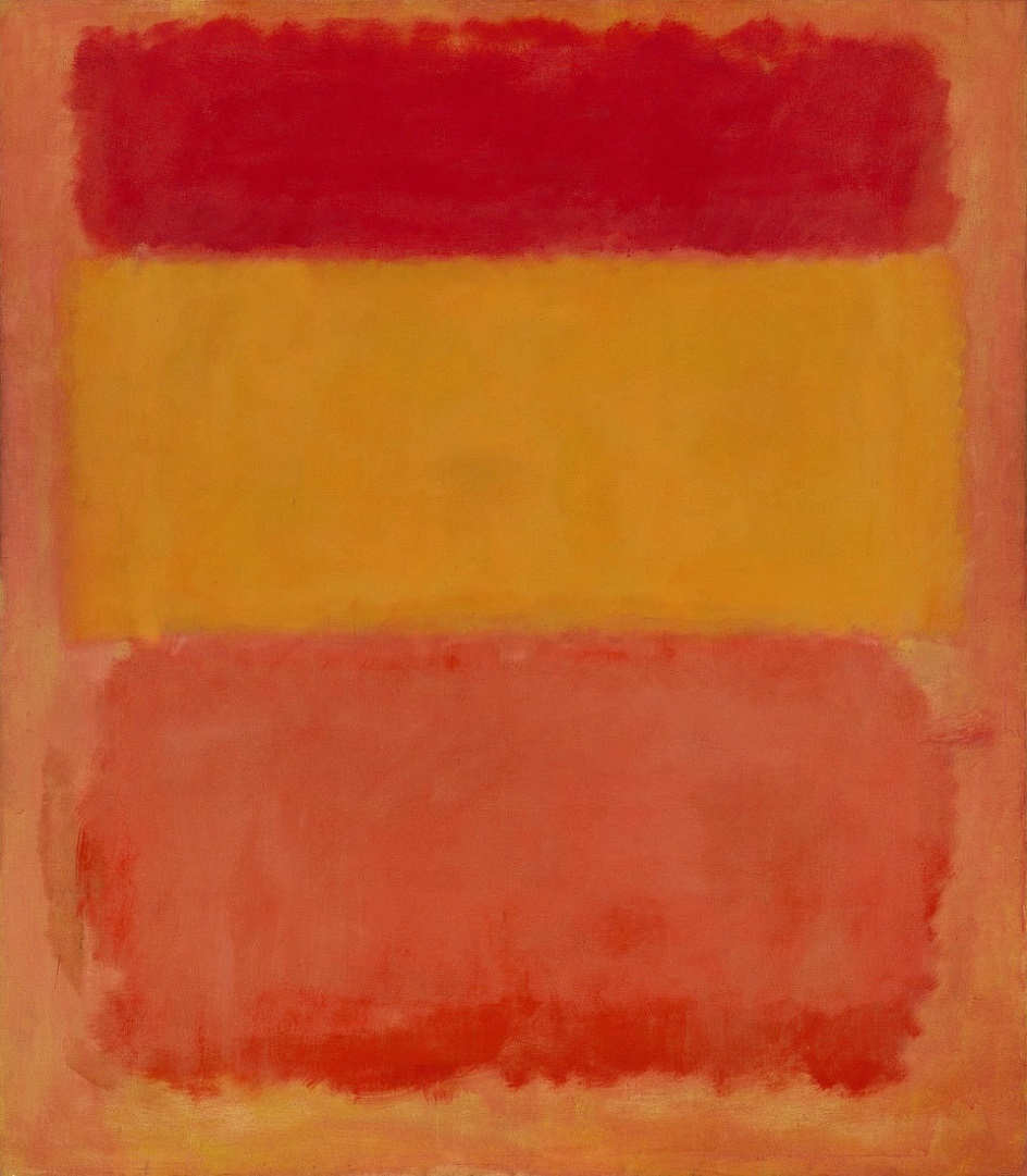 10 самых известных американских художников. Марк Ротко. Картина «Оранжевое, красное, желтое», 1961