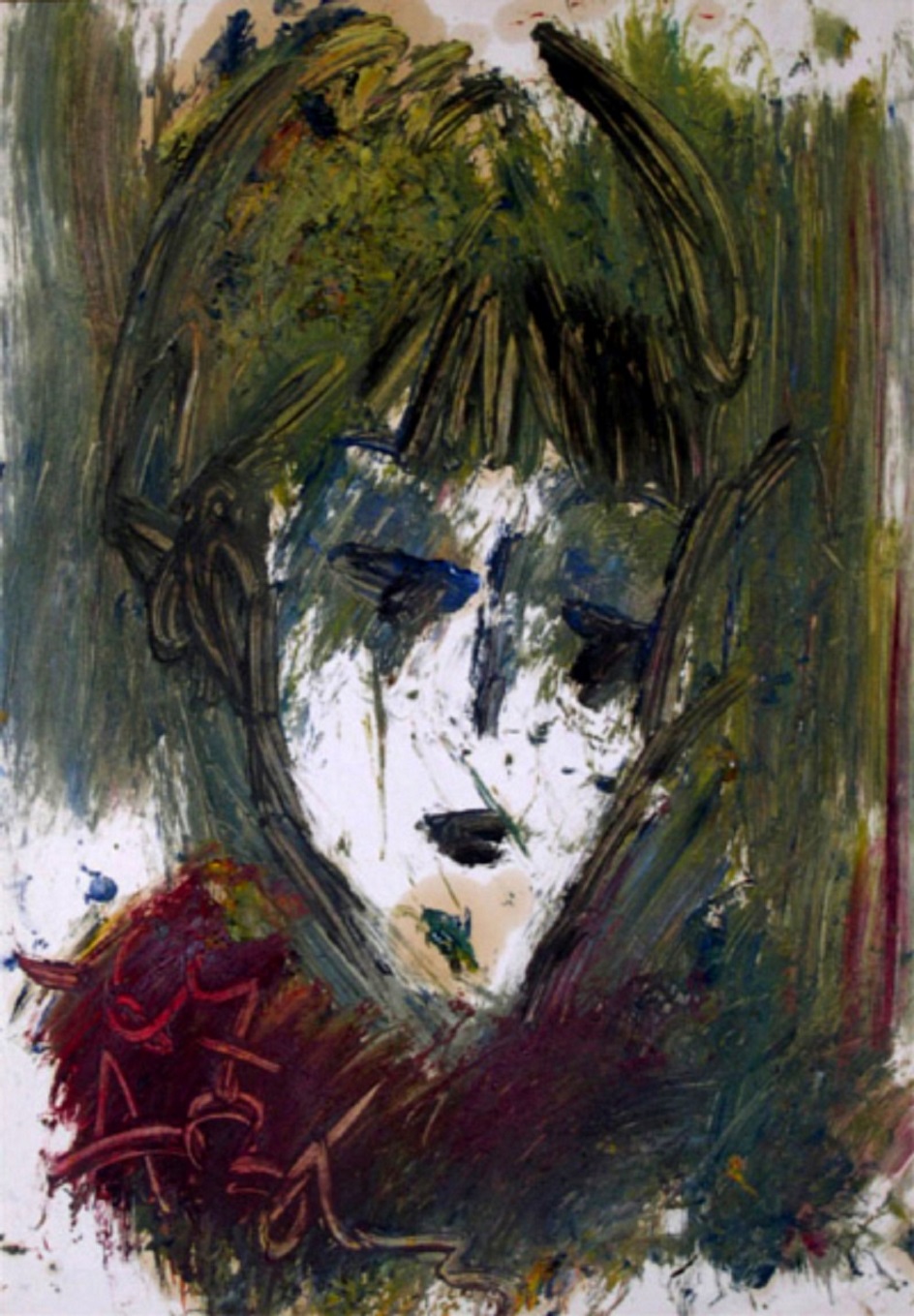 Анатолий Зверев. Картина «Женский портрет», 1967