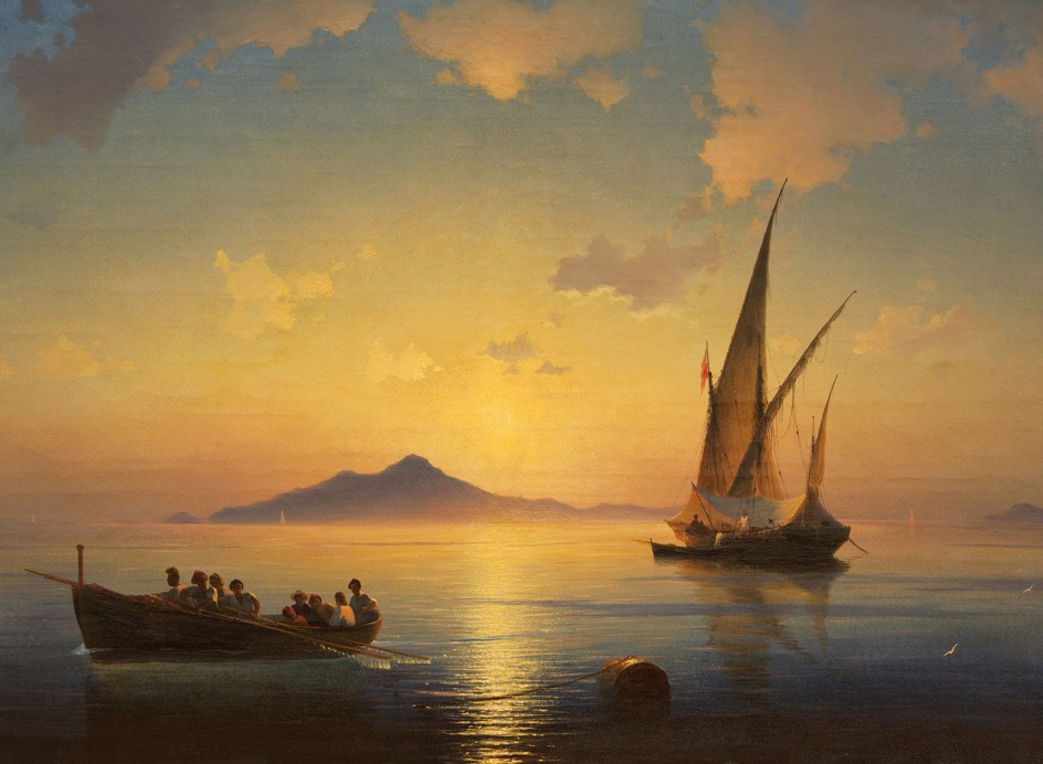 Иван Айвазовский. Картина «Неаполитанский залив», 1841