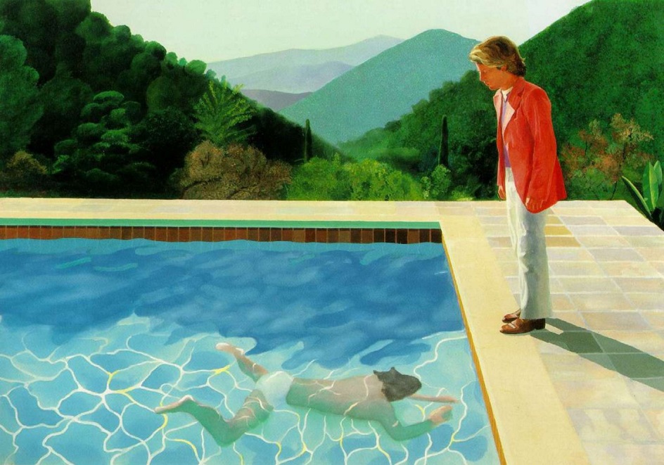 Дэвид Хокни. Картина «Портрет художника (Бассейн с двумя фигурами)», 1972