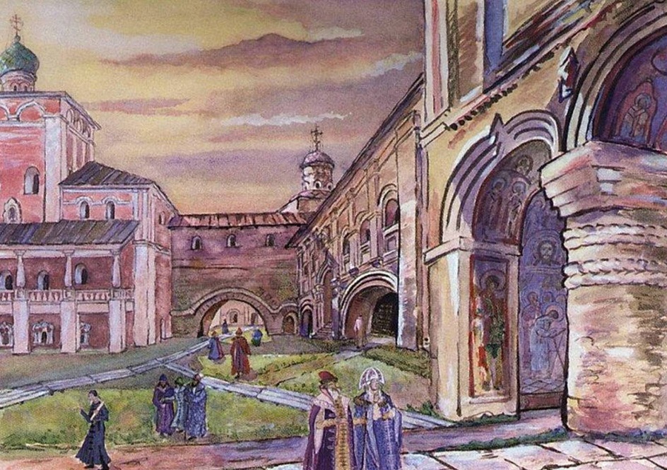 Аполлинарий Васнецов. Картина «Кирилло-Белозерский монастырь», 1915