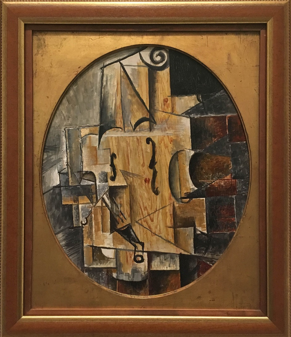 Пабло Пикассо. Картина «Скрипка», 1912