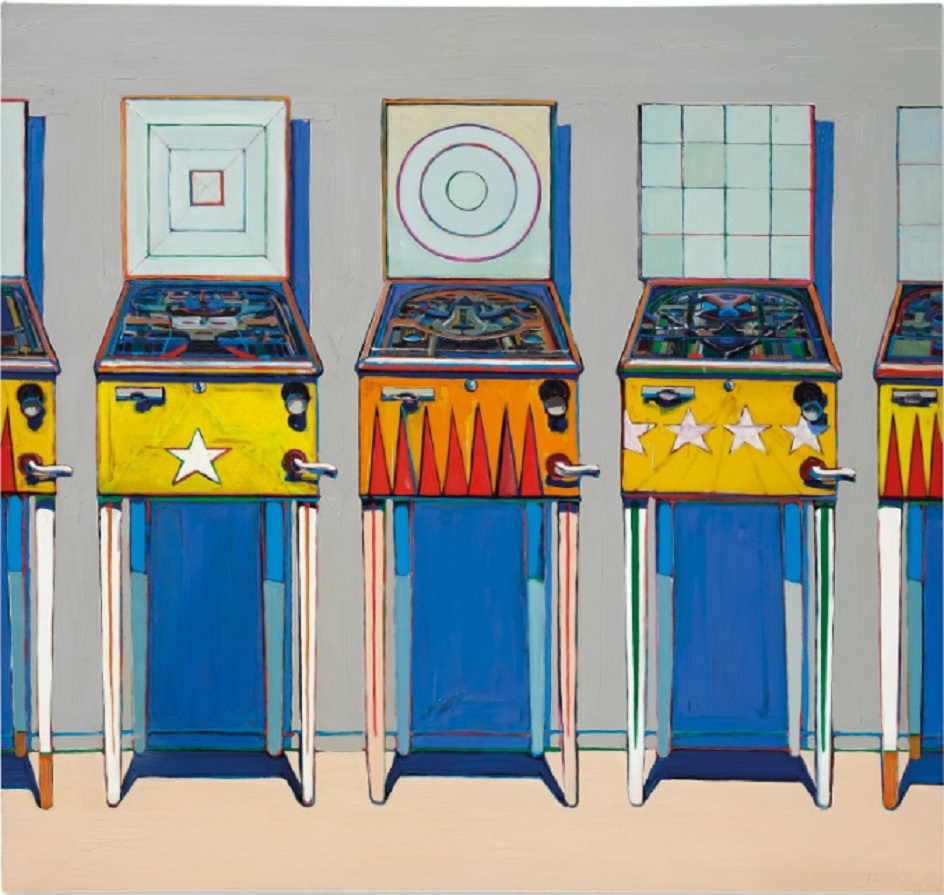 Мортон Уэйн Тибо. Картина Four Pinball Machines, 1962