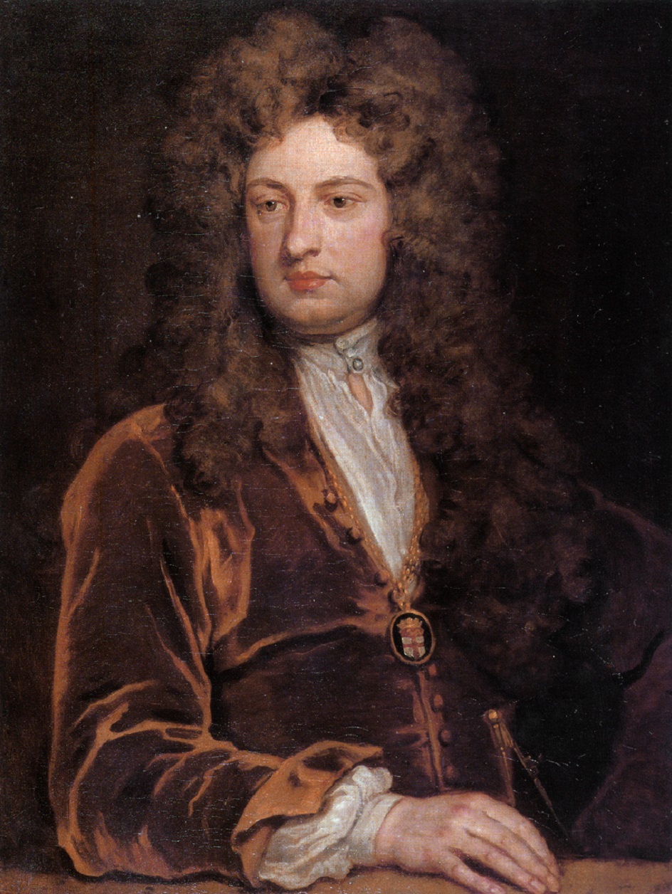 Готфрид Книллер. Картина «Портрет сэра Джона Ванбру» из цикла портретов членов клуба «Кит-Кэт», 1710