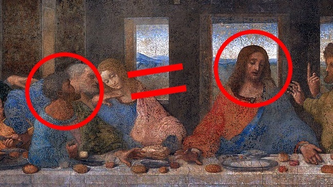 Леонардо да Винчи. Фрагмент картины «Тайная вечеря»