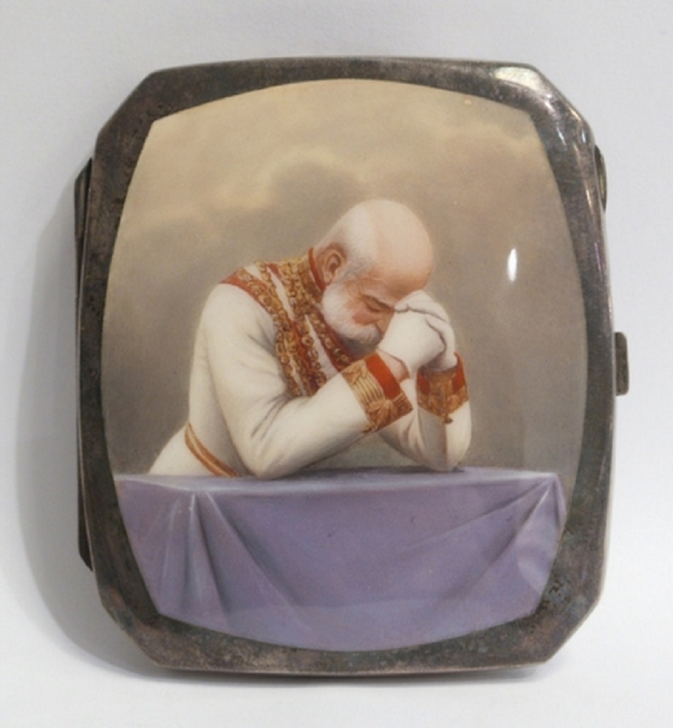 Серебряная табакерка с изображением Франца Иосифа